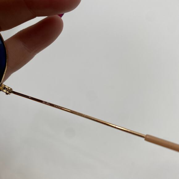 Ray Ban blue lens aviator sunglasses - Picture 4 of 4